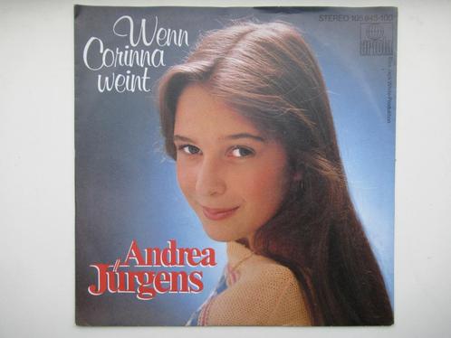 ANDREA JURGENS # WENN CORINNA WEINT/ MEIN HARZ IST WEGEN, Cd's en Dvd's, Vinyl | Nederlandstalig, Zo goed als nieuw, Levenslied of Smartlap
