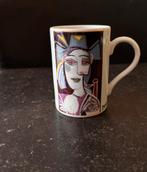 Porseleinen mok Picasso Vrouw met blauwe hoed, Gebruikt, Ophalen of Verzenden, Overige stijlen, Kop(pen) en/of Schotel(s)