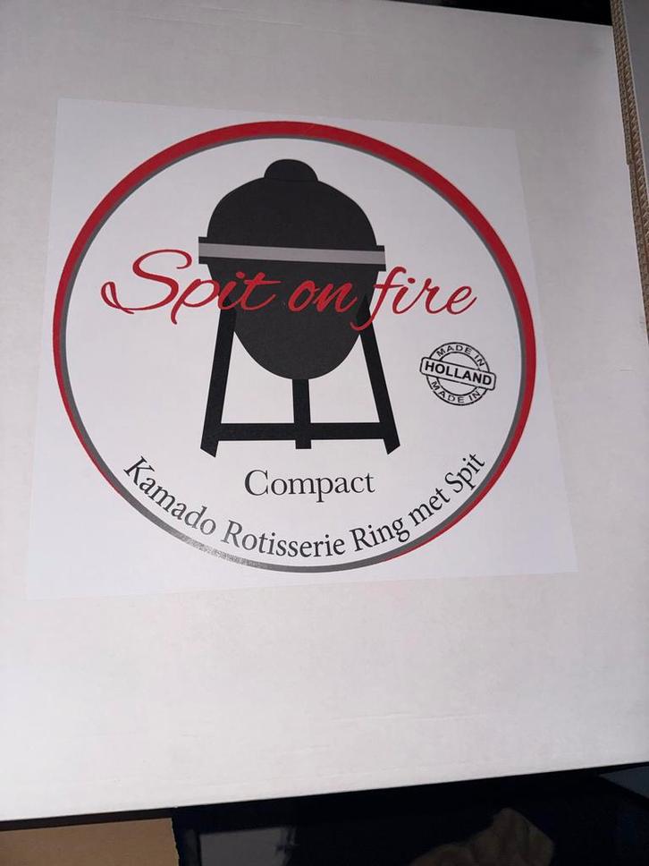 Spit on Fire Rotisserie Ring 16 inch voor Kamado, Tuin en Terras, Barbecue-accessoires, Nieuw, Ophalen of Verzenden