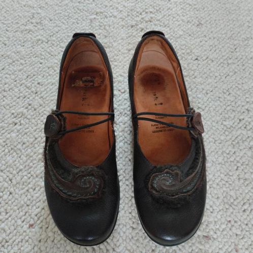 Think! Ballerina's bruin leer maat 38,5/39  20€, Kleding | Dames, Schoenen, Gedragen, Ballerina's, Bruin, Ophalen of Verzenden