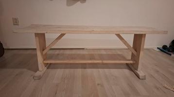 Houten Bankje - Gebruikssporen, Goede Staat beschikbaar voor biedingen