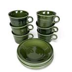 6 Sets Stavanger Flint Norway Kop en Schotel, Huis en Inrichting, Keuken | Servies, Gebruikt, -, -, Ophalen of Verzenden