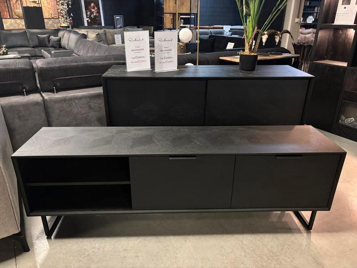 Richmond Blax TV Meubel 180cm - Showroommodel, Huis en Inrichting, Kasten | Televisiemeubels, Zo goed als nieuw, Minder dan 100 cm
