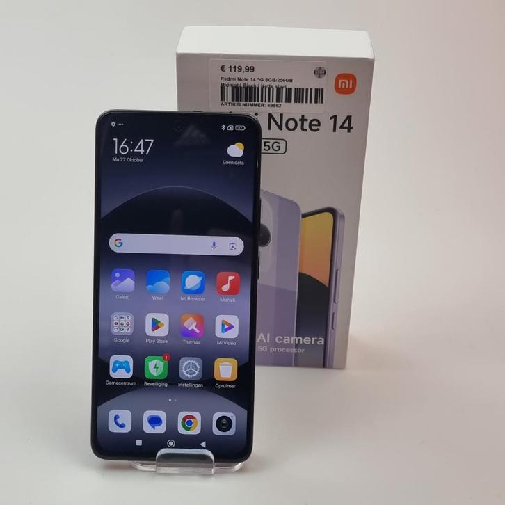 Redmi Note 14 5G 8GB/256GB Midnight Black | Nette staat, Telecommunicatie, Mobiele telefoons | Overige merken, Zo goed als nieuw
