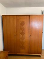 3 deur kledingkast vintage, Huis en Inrichting, Slaapkamer | Complete slaapkamers, Vintage jaren 60, Gebruikt, Ophalen