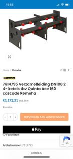 Cascade verdeler DN 100 Remeha, Ophalen, 30 tot 80 cm, Hoog rendement (Hr), Cv-ketel of Combi-ketel