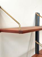 Vintage wandmeubel rek Design Webe teak hout jaren 50/60, Ophalen, Met plank(en), Gebruikt, Minder dan 150 cm