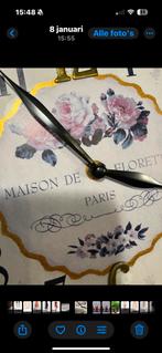 Franse Wandklok Maison de Florette Paris, Ophalen of Verzenden, Zo goed als nieuw, Analoog, Wandklok