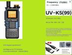 Quansheng UV-K5 (99) Firmware IJV 2.9R5 (Blauwe versie), Telecommunicatie, Portofoons en Walkie-talkies, Ophalen of Verzenden