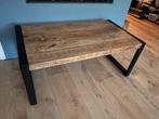Salontafel Britt mangohout industriële look, izgs, Huis en Inrichting, Tafels | Eettafels, Minder dan 50 cm, 100 tot 150 cm, Nieuw