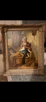 Schilderij van schilder H van Leeuwen, Ophalen of Verzenden