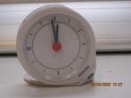 philips tafelklokje reiswekker werkt goed 6,5 cm dia (346), Ophalen of Verzenden, Gebruikt, Analoog, Wekker of Tafelklok