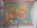 Vintage schoolplaat, Azië, Antiek en Kunst, Antiek | Schoolplaten, Ophalen of Verzenden, Aardrijkskunde