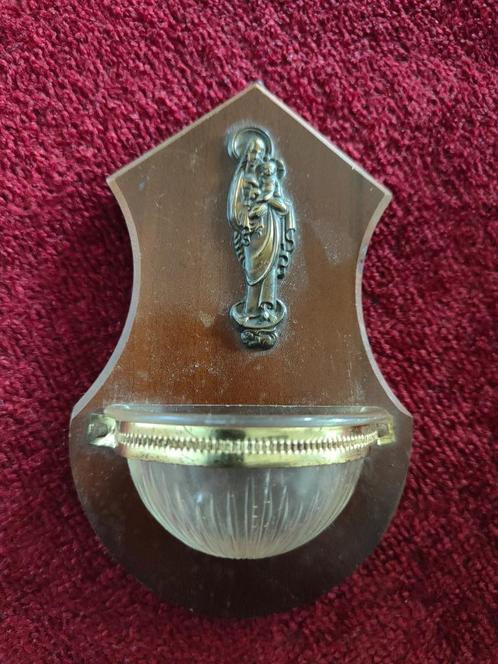 Antiek/ Vintage Wijwatervaatje Maria met kindje Jezus, Antiek en Kunst, Antiek | Religie, Ophalen of Verzenden
