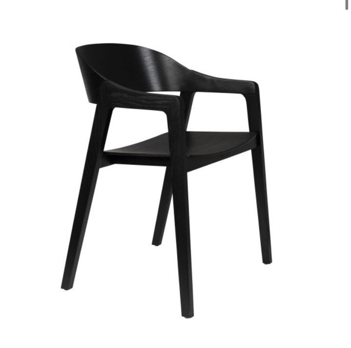 Dutchbone westlake stoel  zwart ongebruikt, Huis en Inrichting, Stoelen, Nieuw, Eén, Zwart, Ophalen
