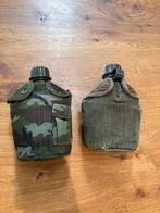Twee Leger Veldflessen, Ophalen of Verzenden, Overige soorten, Overige gebieden, Overige typen