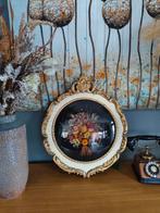 Vintage bloemen in een glazen, Ophalen of Verzenden