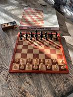 Ingelegd Schaak- en Damspel, Hobby en Vrije tijd, Gezelschapsspellen | Bordspellen, Een of twee spelers, Ophalen of Verzenden