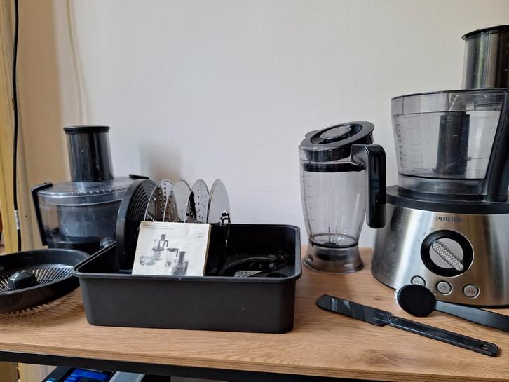 Veelzijdige Philips HR7778 keukenmachine!, Witgoed en Apparatuur, Keukenmixers, Zo goed als nieuw, 2 tot 3 liter, 3 snelheden of meer