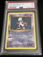 1999 Pokemon Base Set 1st Edition Mewtwo Holo - PSA 7, Ophalen of Verzenden, Zo goed als nieuw, Losse kaart