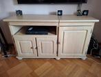 Massief eiken TV-meubel | Classic White | landelijke stijl, Ophalen, Gebruikt, 100 tot 150 cm, Eikenhout