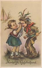 MEISJE INDIAAN JAREN 50 ZEER MOOIE OUDE  KAART KH942, Ophalen of Verzenden, 1920 tot 1940, Ongelopen, Kinderen