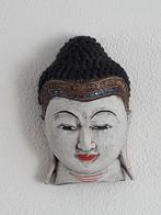 Boeddha , houtsnijwerk , 22 x 14 cm , nieuw, Huis en Inrichting, Woonaccessoires | Boeddhabeelden, Ophalen of Verzenden, Nieuw