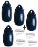 Voordeel set Dumpy fender 15 x 30 cm met lijn Navy, Watersport en Boten, Info@bateaubootservice.nl, Paterstraat 7d 5331 EA Kerkdriel