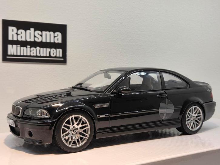 BMW M3 CSL 2003 Saphire Black - 1:18 Norev, Hobby en Vrije tijd, Modelauto's | 1:18, Nieuw, Auto, Norev, Ophalen of Verzenden