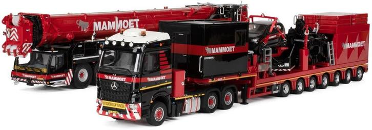 Mammoet LTM 1650 + ballast trailer set Nieuw WSI + IMC, Hobby en Vrije tijd, Modelauto's | 1:50, Nieuw, Bus of Vrachtwagen, Wsi