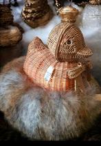 Rivièra maison eend / lamp & Luxury faux fur krans, Huis en Inrichting, Ophalen of Verzenden, Nieuw, Minder dan 50 cm