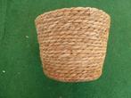 NIEUW 1 rond gevlochten mandje voor bloemstuk of plantjes, Ophalen of Verzenden, Nieuw, Materiaal