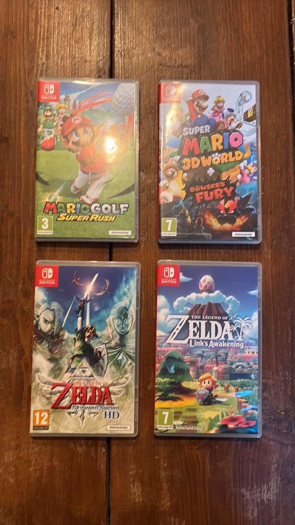 Games Nintendo Switch - Mario / Zelda, Spelcomputers en Games, Games | Nintendo Switch, Zo goed als nieuw, Platform, 3 spelers of meer