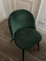 6 eetkamerstoelen velvet groen, Huis en Inrichting, Stoelen, Ophalen, Gebruikt, Overige kleuren, Tijdloos