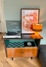 Vintage restyled dressoir, platenkast midcentury, Huis en Inrichting, Kasten | Dressoirs, Ophalen, Met deur(en), 100 tot 150 cm