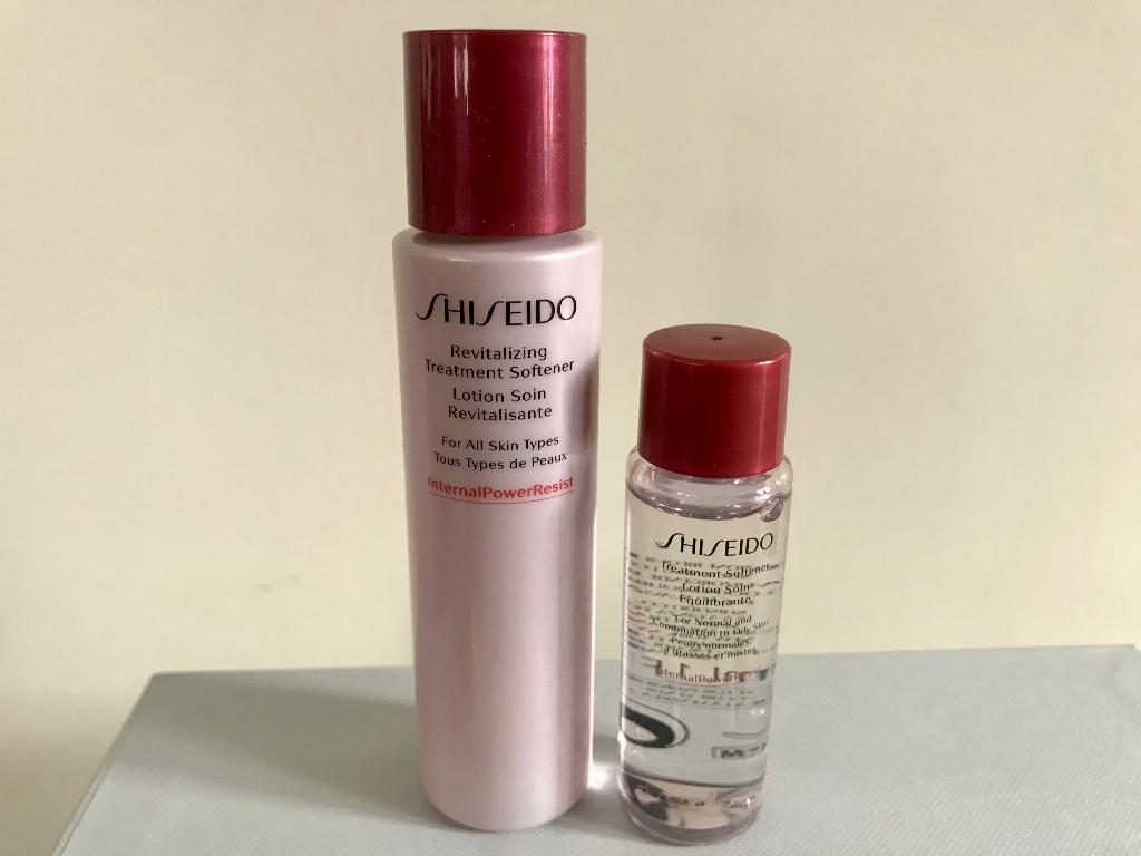 shiseido treatment softener lotion 20,-/8,-, Ophalen of Verzenden, Nieuw, Gehele gezicht, Verzorging