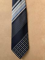 Donker Blauw bewerkte stropdas, Kleding | Heren, Stropdassen, Jose Piscador, Blauw, Ophalen of Verzenden, Met patroon