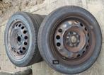 4 stalen velgen (met banden) voor Toyota Aygo., Auto diversen, Ophalen of Verzenden