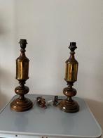 2 Tafellampenvoeten - klassieke uitstraling (zonder kappen), Minder dan 50 cm, Gebruikt, Ophalen of Verzenden, Hout