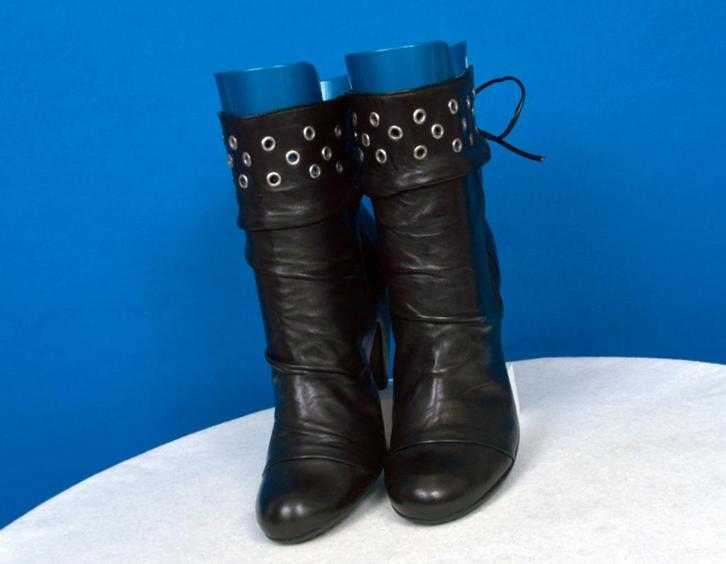 Zwart leren laarsjes 'Tango', maat 40, Kleding | Dames, Schoenen, Zo goed als nieuw, Ophalen