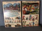2 vintage frans kartonnen platen thema wo2 bouwplaat diorama, Ophalen of Verzenden, Landmacht