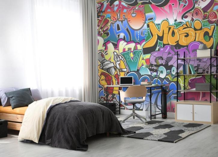 Graffiti street Poster Behang Walltastic - Gratis Verzending, Kinderen en Baby's, Kinderkamer | Inrichting en Decoratie, Nieuw