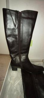 ZGAN Vivanti bruine  leren laarzen mt 42, Ophalen of Verzenden, Zo goed als nieuw, Bruin, Hoge laarzen