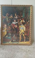 Vintage borduur schilderij nachtwacht, Ophalen of Verzenden