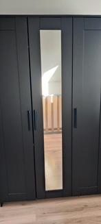 Brimnes kledingkast 3 deuren, zwart 117x190, Ophalen, Overige materialen, 50 tot 100 cm, Zo goed als nieuw