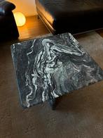Marmeren tafel / bijzettafel, Ophalen, Japandi Scandi Artdeco Bijzettafel Salontafel Midcentury, Vierkant, 55 tot 75 cm