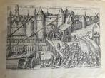Antieke ets Frans Hogenberg Aanslag op Amsterdam 16e eeuw, Antiek en Kunst, Kunst | Etsen en Gravures, Ophalen of Verzenden