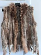Gilet bruin bont, Ophalen of Verzenden, Zo goed als nieuw, Maat 38/40 (M), Bruin