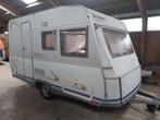 Nette Dethleffs caravan 420 New Line, Caravans en Kamperen, Caravans, Rondzit, 750 - 1000 kg, Particulier, Vast bed