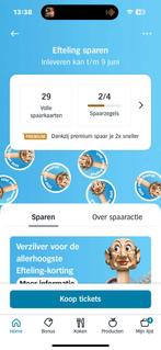 Efteling spaatkaarten ah, Drie personen of meer, Kortingsbon, Pretpark